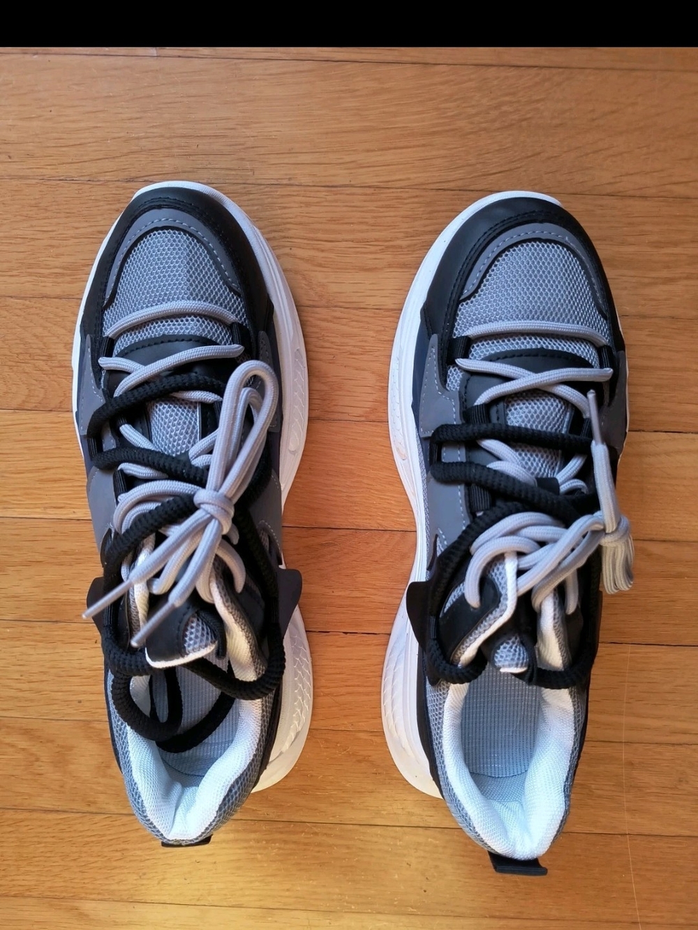 Men's Cushioning Running Shoes Lightweight Chunky Sneakers Male EUsz 42 Lace Up